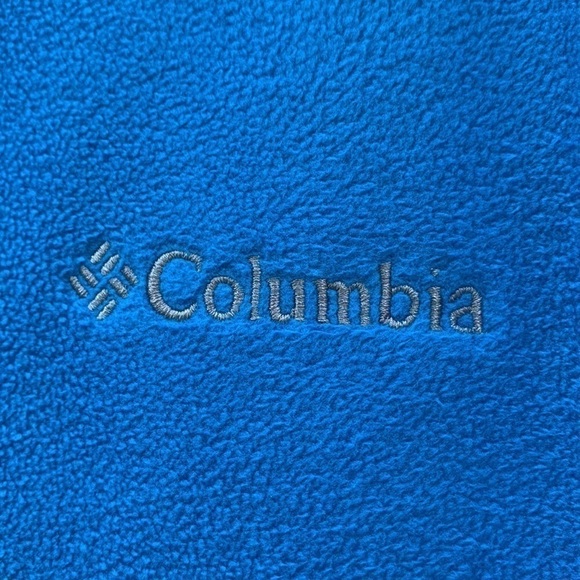 COLUMBIA Men's Pine Ridge Half Zip Fleece - Turquoise/Charcoal - Picture 3 of 13